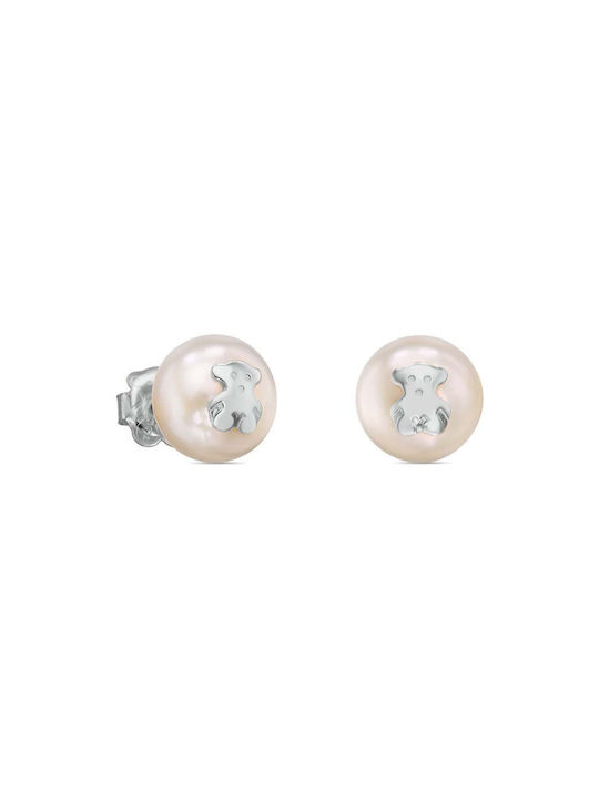 Tous Earrings from Silver with Pearls