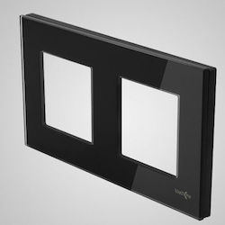 Touchme Πλαίσιο Διακόπτη 2 Θέσεων σε Μαύρο Χρώμα TM716B Touchme Πλαίσιο Διακόπτη 2 Θέσεων σε Μαύρο Χρώμα TM716B
