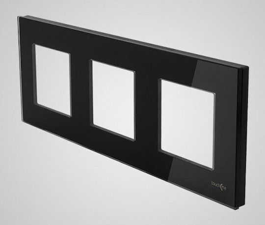 Touchme Schalterrahmen in Schwarz Farbe TM717B