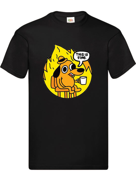 Fruit of the Loom Original T-shirt Black Cotton