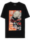 Difuzed My Hero Academia Katsuki Bakugo T-shirt Μαύρο