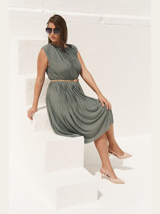 Jucita Midi Rochie Verde