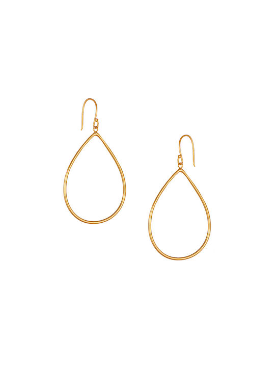 Abadianakis Earrings made of Silver Gold Plated