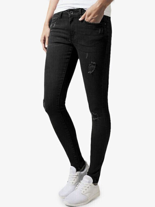Γυναικείο Jean Παντελόνι με Σκισίματα Black