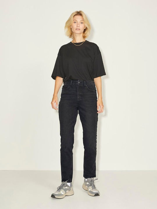 Ψηλόμεσο Γυναικείο Jean Παντελόνι σε Slim Εφαρμογή Black