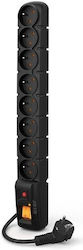 Acar S8 Pro Power Strip Security 8 Sockets with Cable 5m Acar S8 Pro Power Strip Security 8 Sockets with Cable 5m