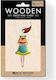 Greeting Card Birthday Wooden 16.2x11.4cm