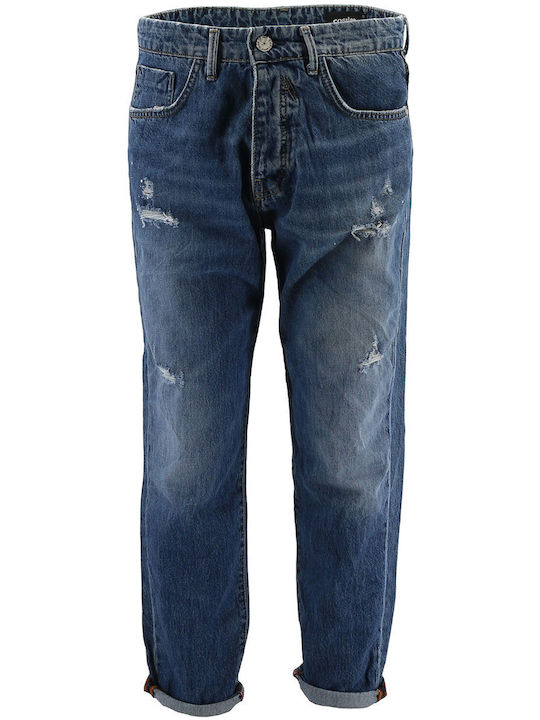 Ανδρικό Παντελόνι Τζιν με Slim Εφαρμογή Denim