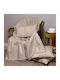 Aslanis Home Ριχτάρι Διθέσιου Καναπέ Chenille 180x250εκ. Γκρι / Εκρού