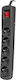Natec Power Strip with Surge Protection 5 Positions with Cable 3m