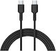 Aukey USB 2.0 Cable USB-C male - USB-C 60W Μαύρο 0.9m CB-CD45