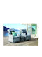 Garden & Outdoor Furniture Set Monique 3 Pieces Light Grey with Pillows