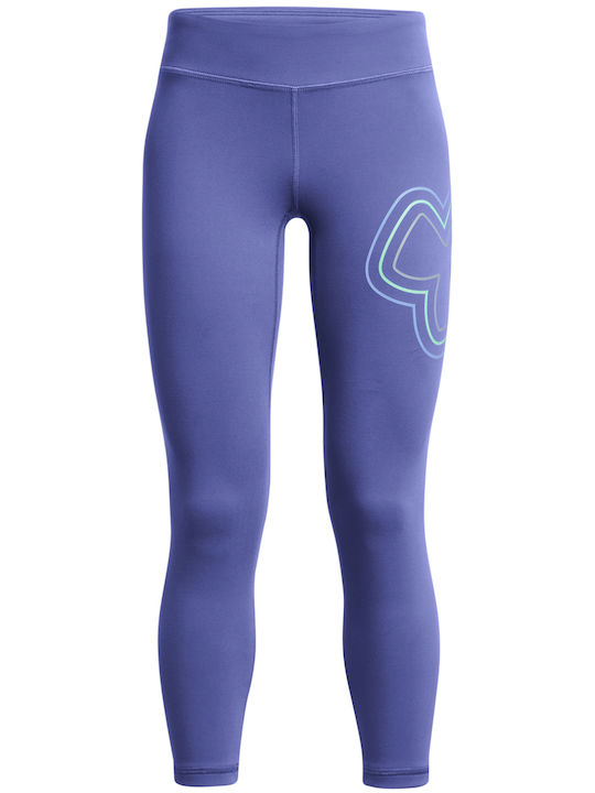 Under Armour Colant Copii Sportiv Scurtați Violet Branded
