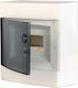 ETI Wall mounted 12-Elements Fuse Box with 4 Rows