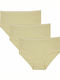 Βαμβακερά Γυναικεία Slip 3Pack Μπεζ