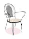 Katoikein Outdoor Chair Fer Forge Metallic Black
