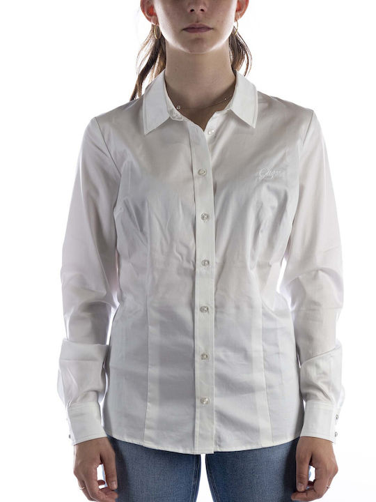 Guess Women's Long Sleeve Shirt White