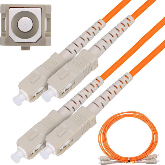 Extralink Extralink SC/UPC-SC/UPC Optische Faser Kabel 1m Mehrfarbig