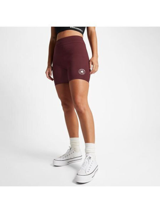 Converse Frauen Fahrrad Leggings Burgundisch