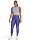 Training Women's Cropped High Waist Purple Leggings