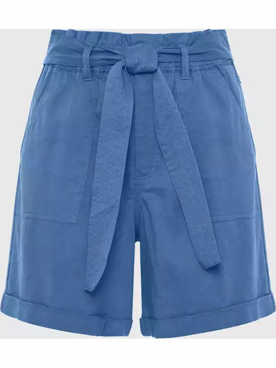 Funky Buddha Women's High-waisted Shorts Blue