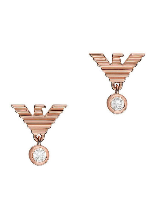 Emporio Armani Earrings made of Steel Gold Plated