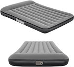 Double Camping Air Mattress with Embedded Electric Pump 191x137x30cm