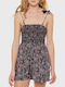 Dimas Γυναικείο Τζιν Ολόσωμο Σορτς Floral Print