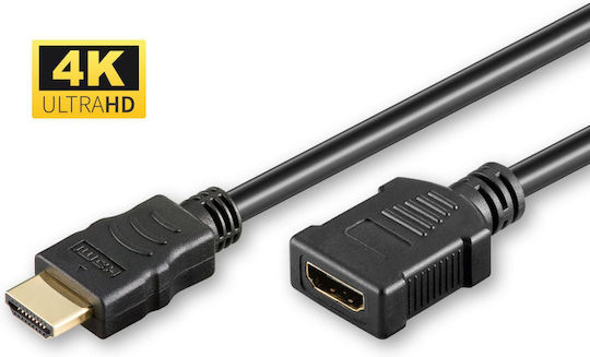 Microconnect HDMI 1.4 Cable HDMI male - HDMI female 5m Black