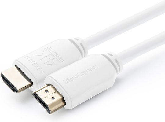Microconnect Cable HDMI male - HDMI male 7.5m Λευκό