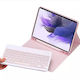 Strado Flip Cover with Keyboard in English US Pink (Samsung Galaxy Tab S7 FE, Samsung Galaxy Tab S7 Plus)