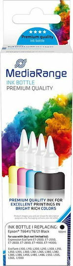MediaRange Συμβατό Μελάνι Εκτυπωτή InkJet Epson 4000 Σελίδων 70ml Μαύρο 1τμχ