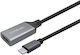 Vivolink Cable HDMI female - USB-C male 3m Μαύρο