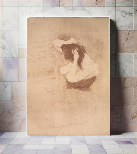 Femme Qui Se Pe Pânză 100x70 cm