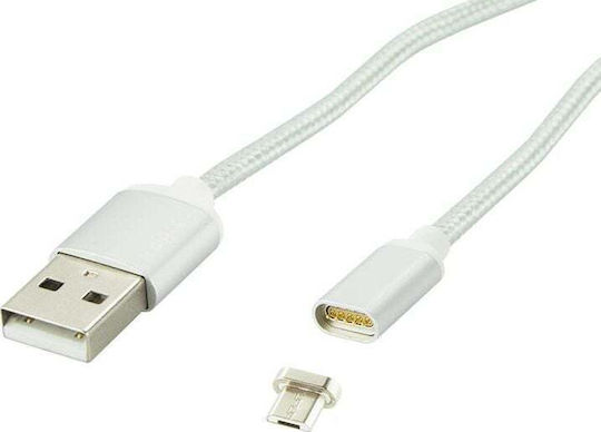 Blow Regular USB 2.0 to micro USB Cable Λευκό 1m (66-106) 1τμχ