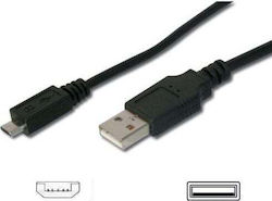 PremiumCord ku2m1f Regular USB 2.0 σε micro USB 1m Μαύρο