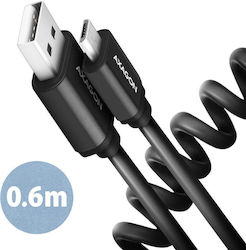 Axagon BUMM-AM10TB Regular USB 2.0 la Micro USB 0.6m Negru