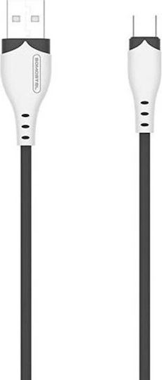 Somostel Regular USB 2.0 to micro USB Cable Μαύρο 1.2m (28264) 1τμχ