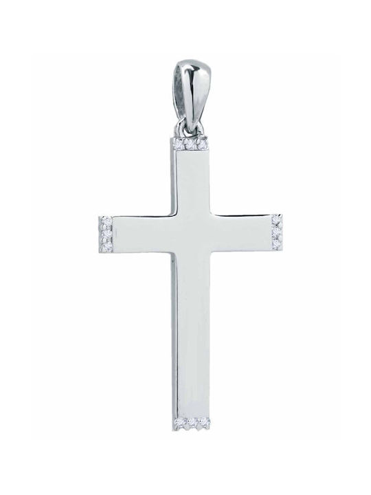 Savvidis White Gold Cross 18K with Chain