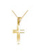 Men's Gold Cross 14K with Chain