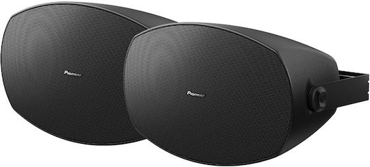 Pioneer CM-S58T Wall Installation Speakers 90W Pair 45.78x25.24x28.2cm Black