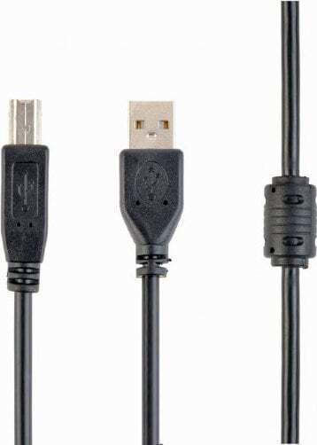 Cablexpert USB 2.0 Cable USB-A male - USB-B male Μαύρο 1.5m CCFB-USB2-AMBM-1.5M
