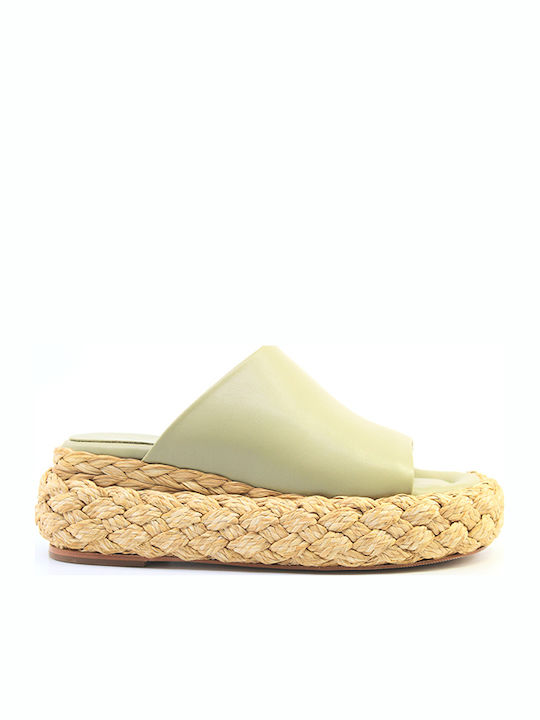 Paloma Barceló Leather Women's Flat Sandals Fla...