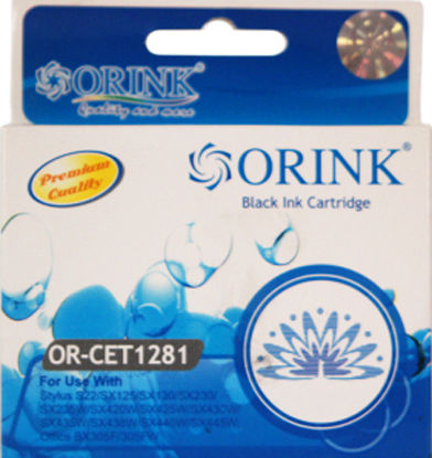 Orink Cartuș de cerneală compatibil pentru imprimante InkJet Epson T1281 6ml Negru 1buc