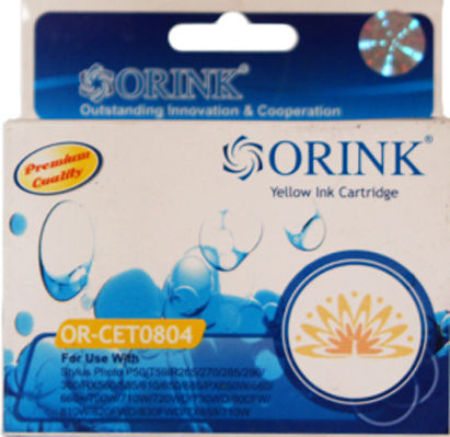 Orink Kompatible Tintenpatrone InkJet Epson T0804 13.5ml Gelbe 1 Stück