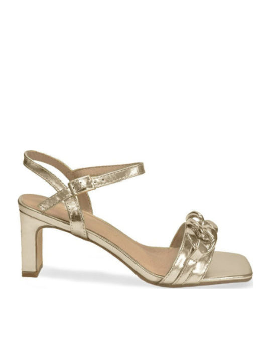 Azarey 459e940m Leather Sandals Anatomic Gold
