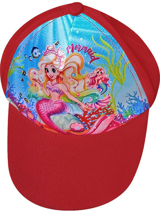 Summertiempo Kids' Hat Jockey Fabric Red