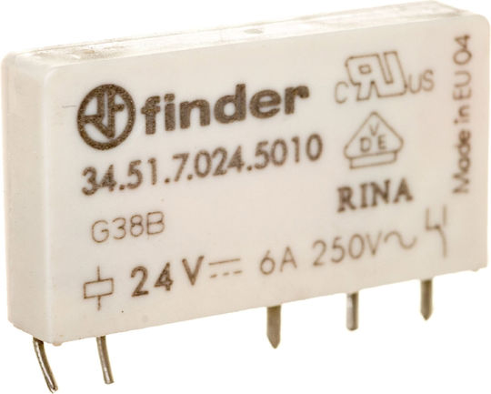 Finder Ρελέ 24V 6A 34.51.7.024.5010