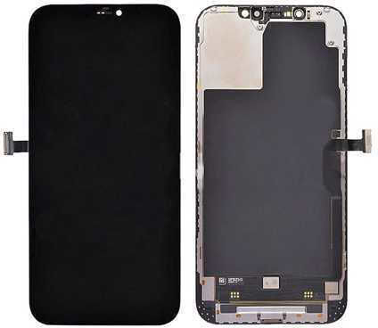 Екран OLED Soft Oled със Сензорен Механизъм за Iphone 12/12 Pro (Черен)