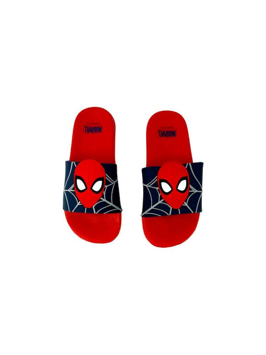 Marvel Παιδικές Σαγιονάρες Slides Spider-Man Κόκκινες